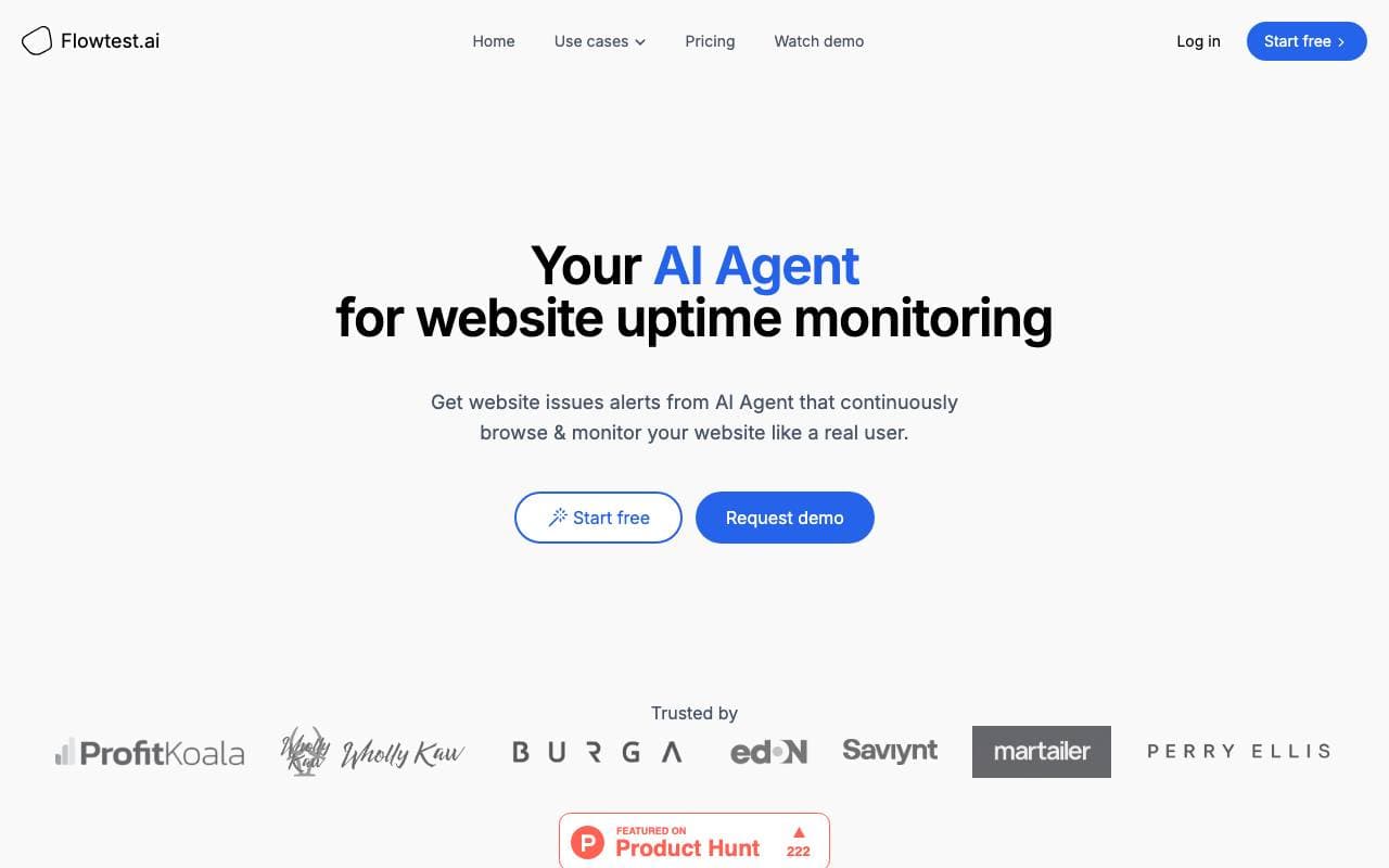 Flowtest AI interface preview