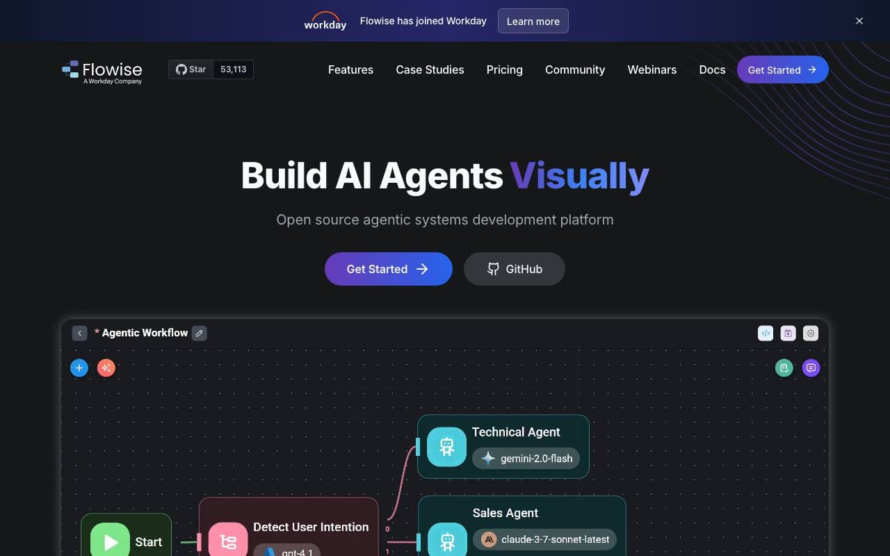 Flowwise AI interface preview