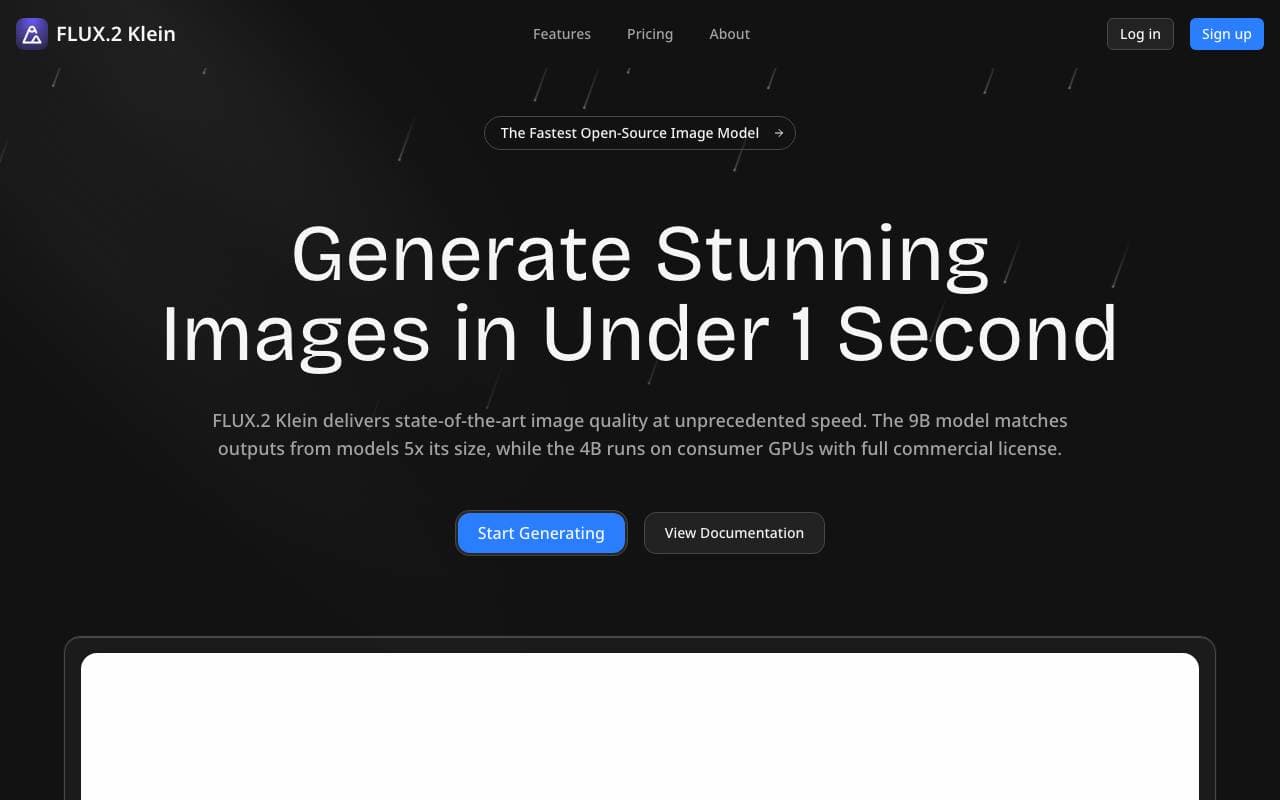 Flux 2 Klein interface preview