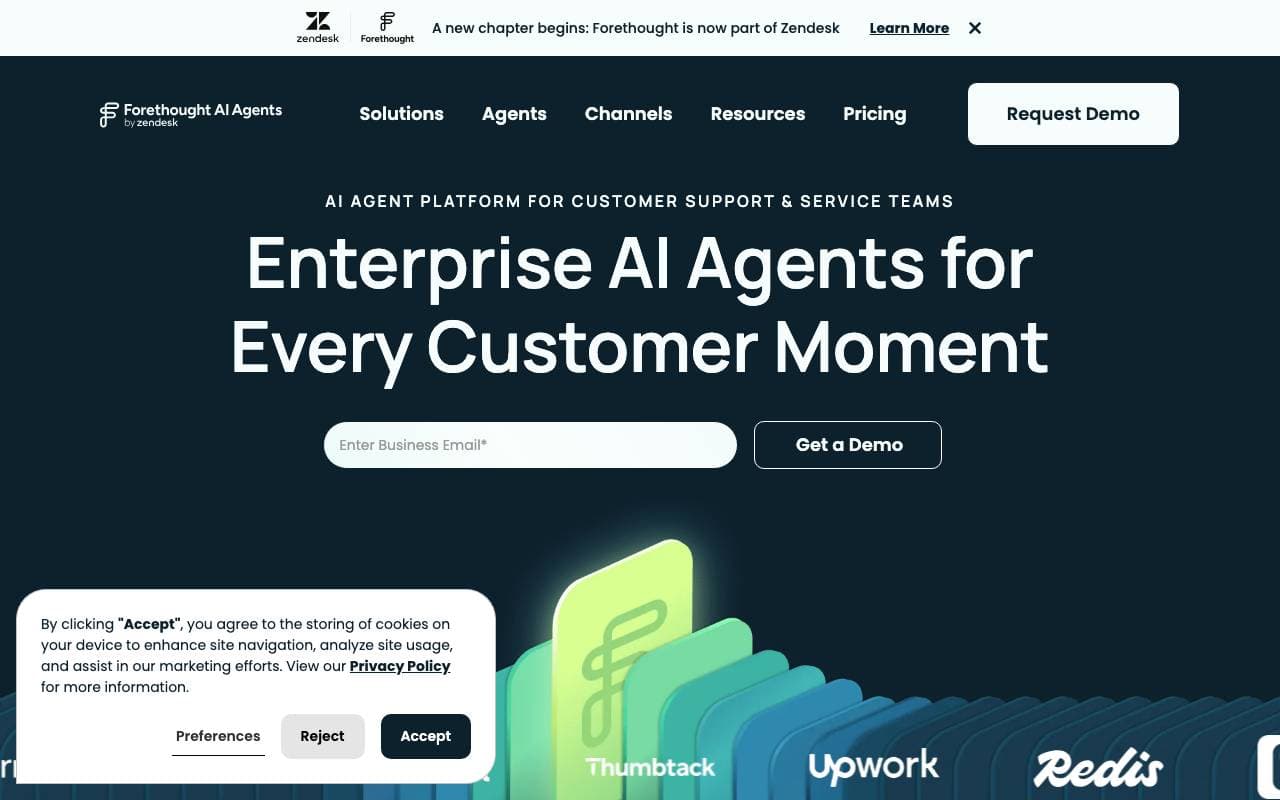 Forethought AI interface preview