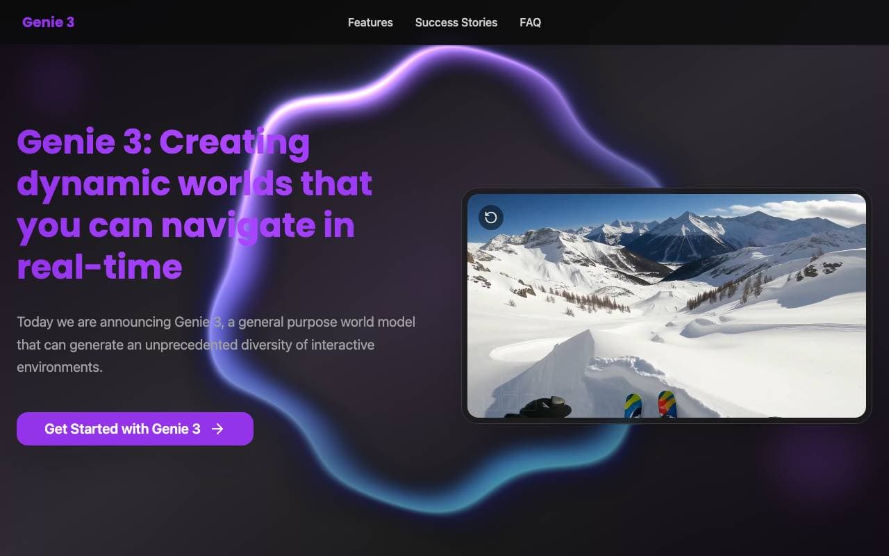 genie 3 interface preview