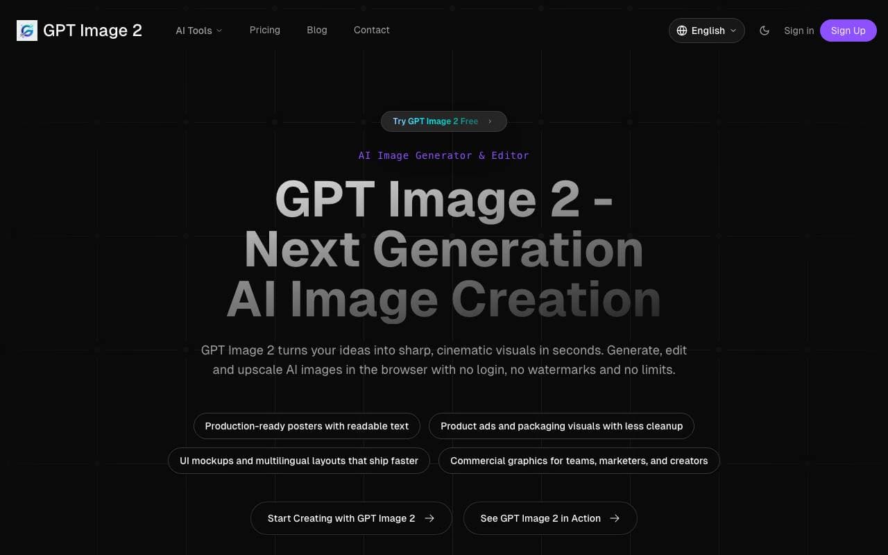GPT Image2 ai interface preview