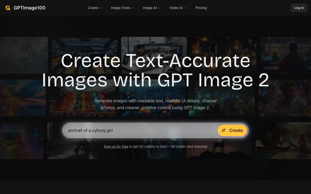 GPTImage100 interface preview