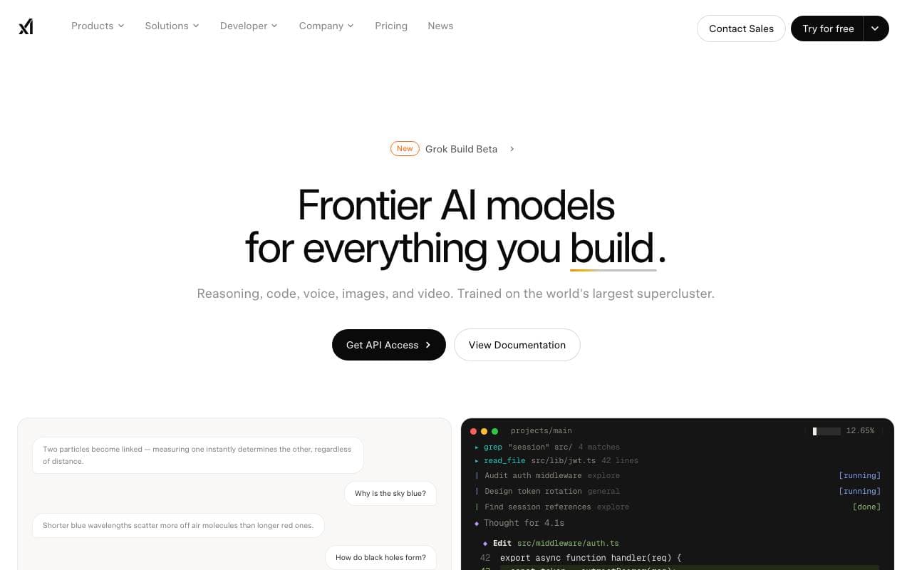 Grok 2 interface preview