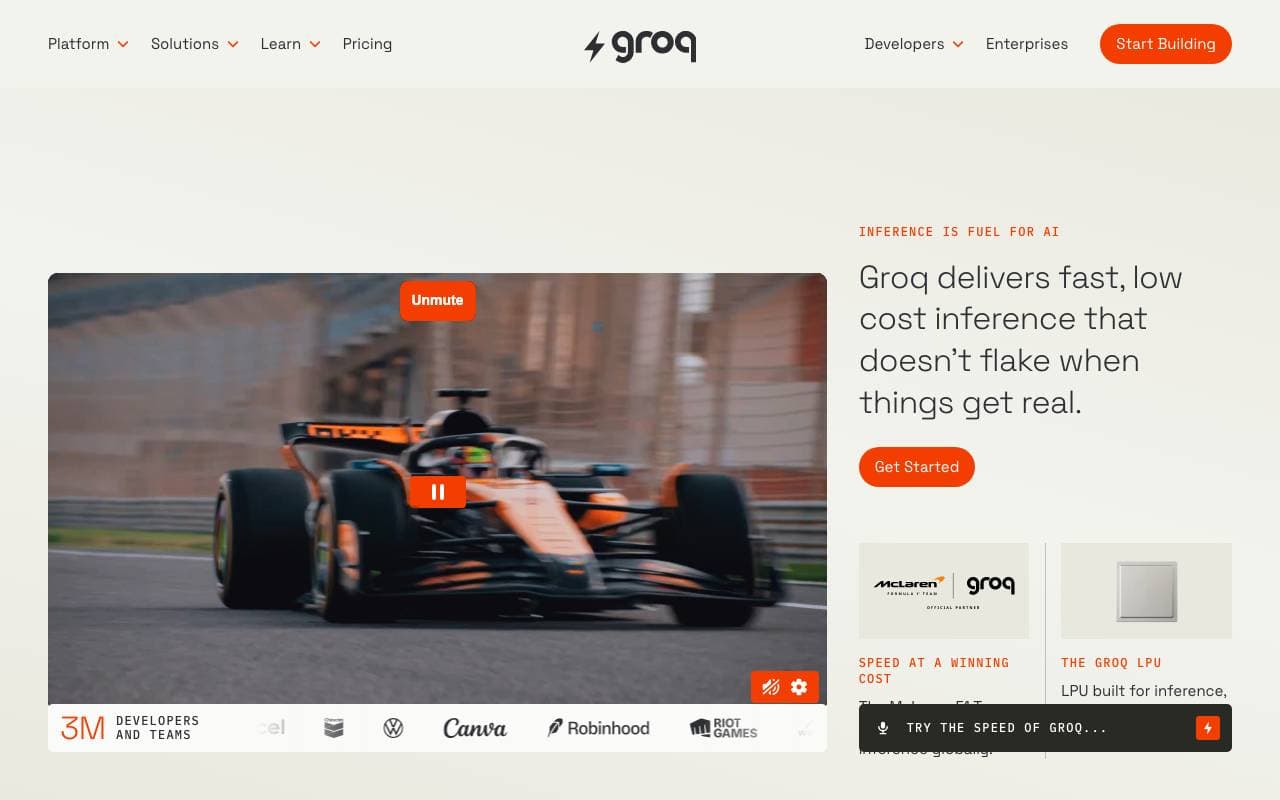 Groq Model Suite interface preview