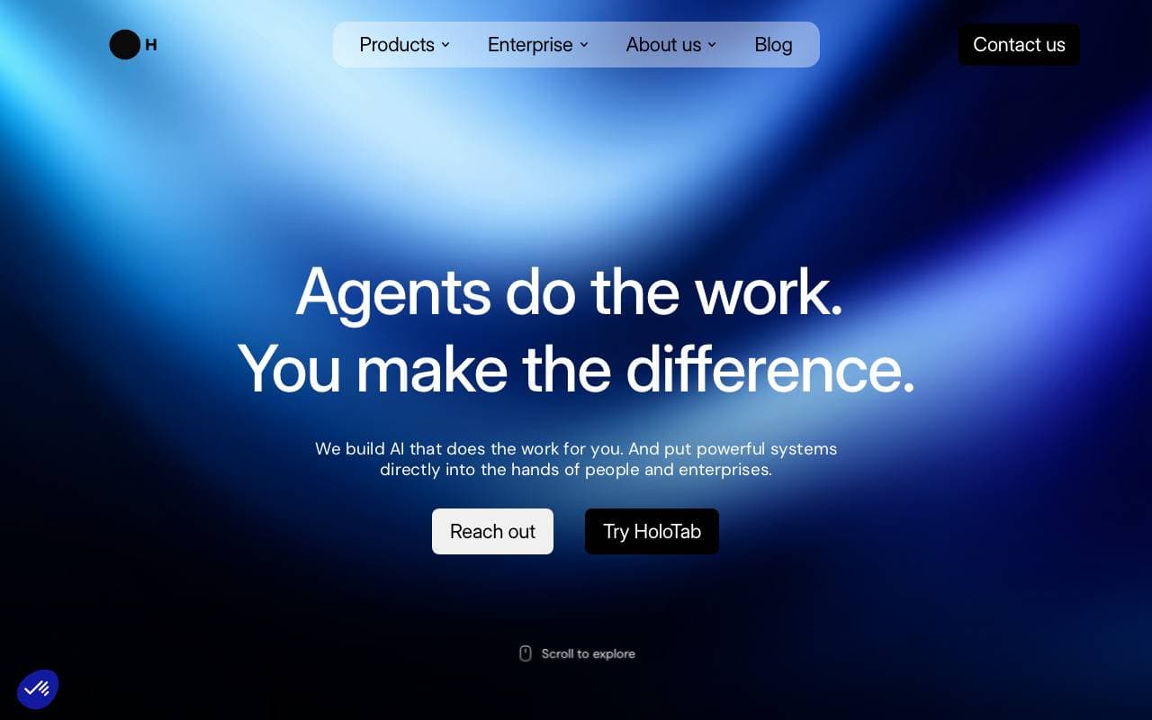 H Company interface preview