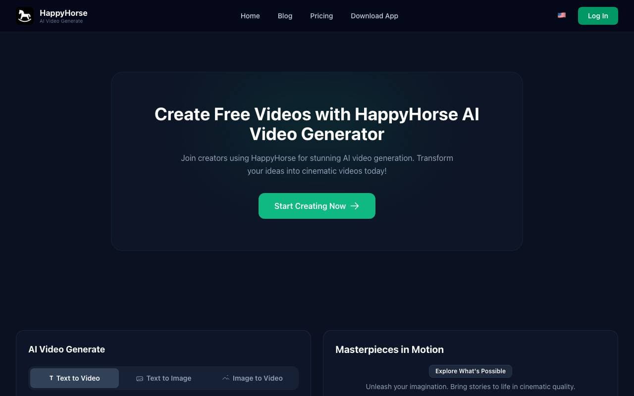 HappyHorse-model interface preview