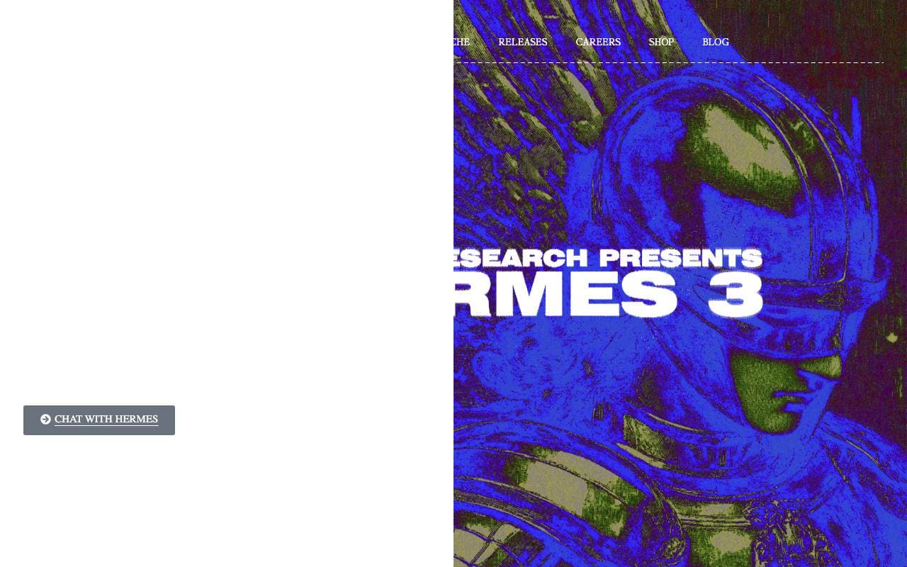 Hermes 3 interface preview