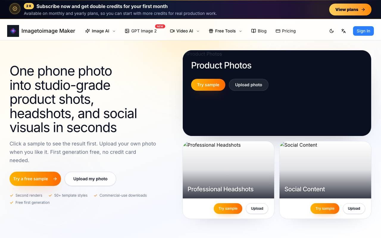 Image to Image Maker interface preview