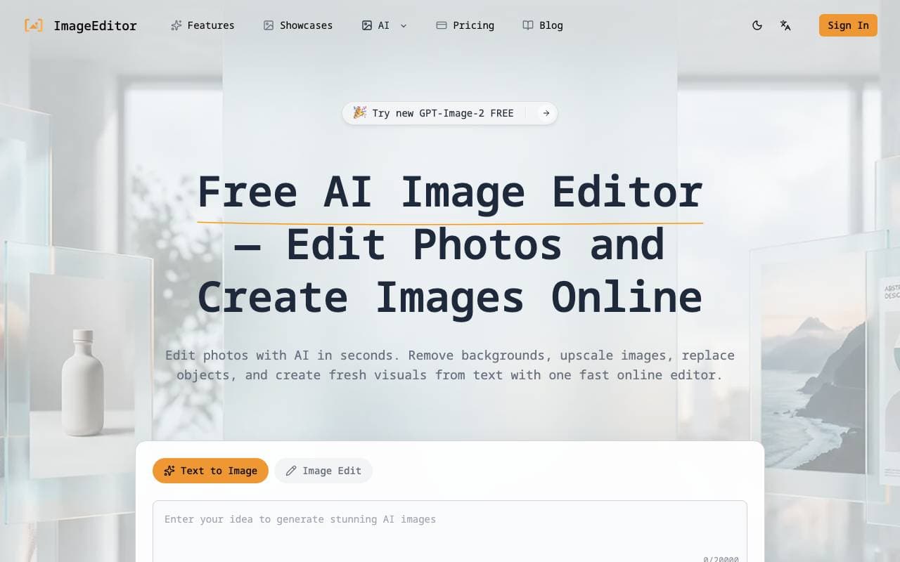 ImageEditor interface preview