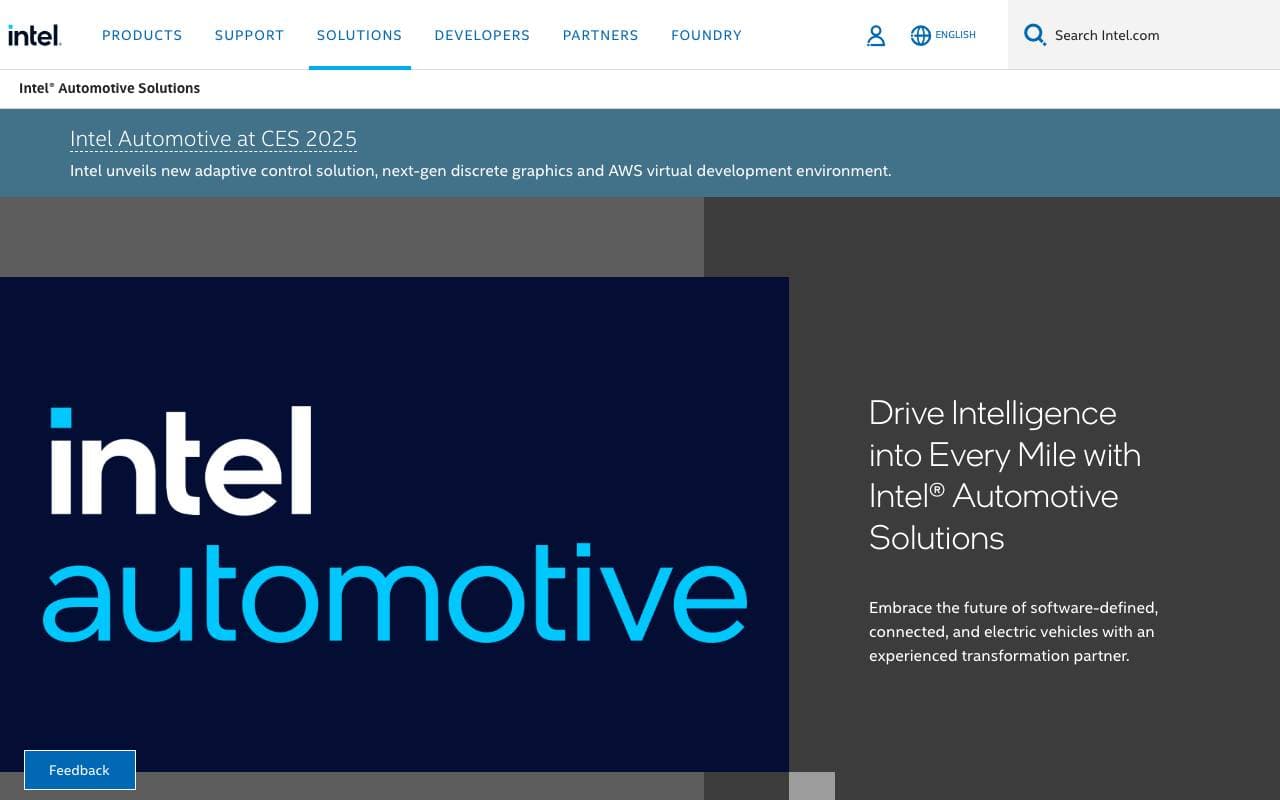 Intel Automotive Solutions interface preview