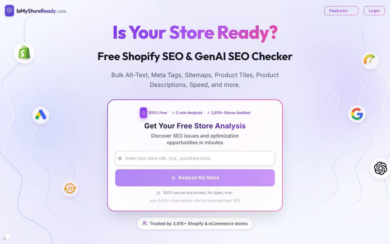 IsMyStoreReady interface preview