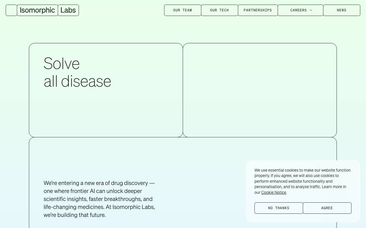 Isomorphic Labs interface preview