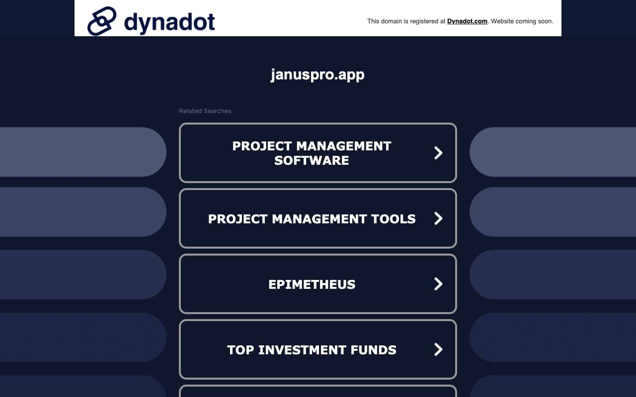 Janus pro interface preview