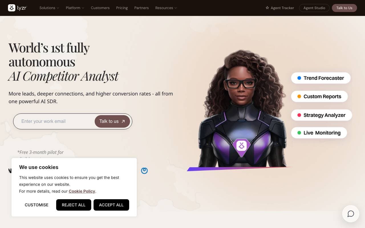 Kathy - AI Competitor Analyst interface preview