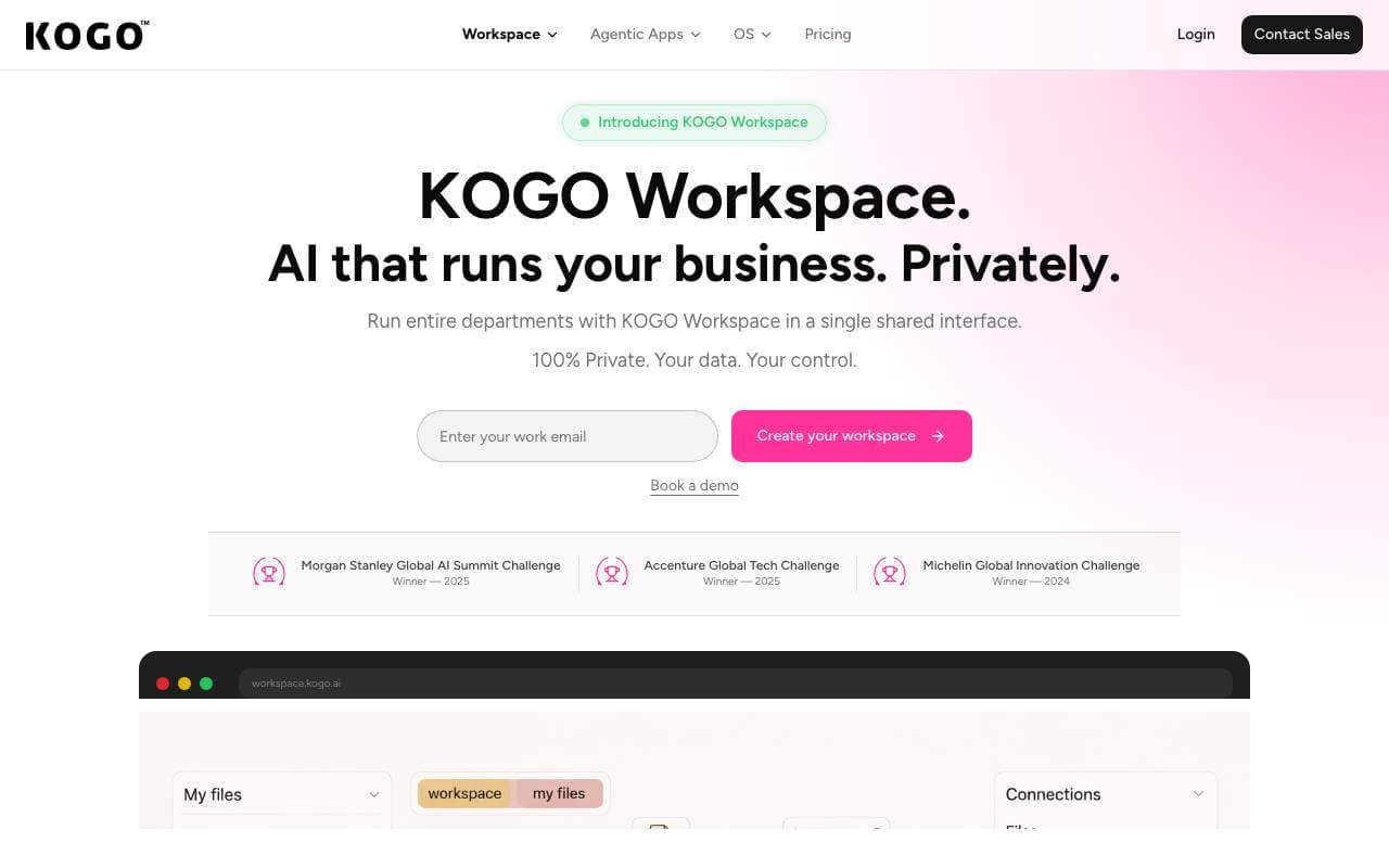 KOGO AI Agents interface preview