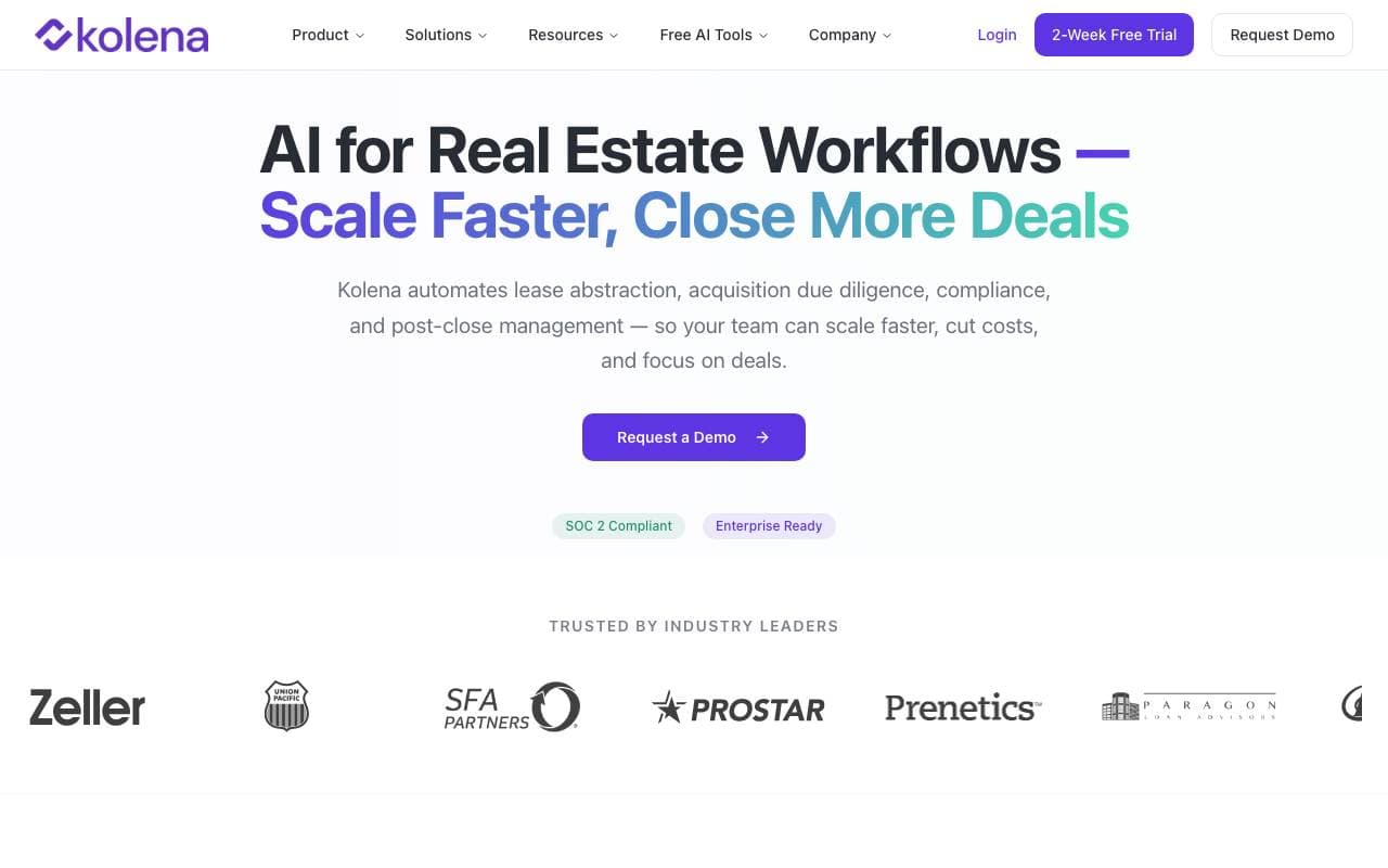 Kolena Real Estate AI interface preview