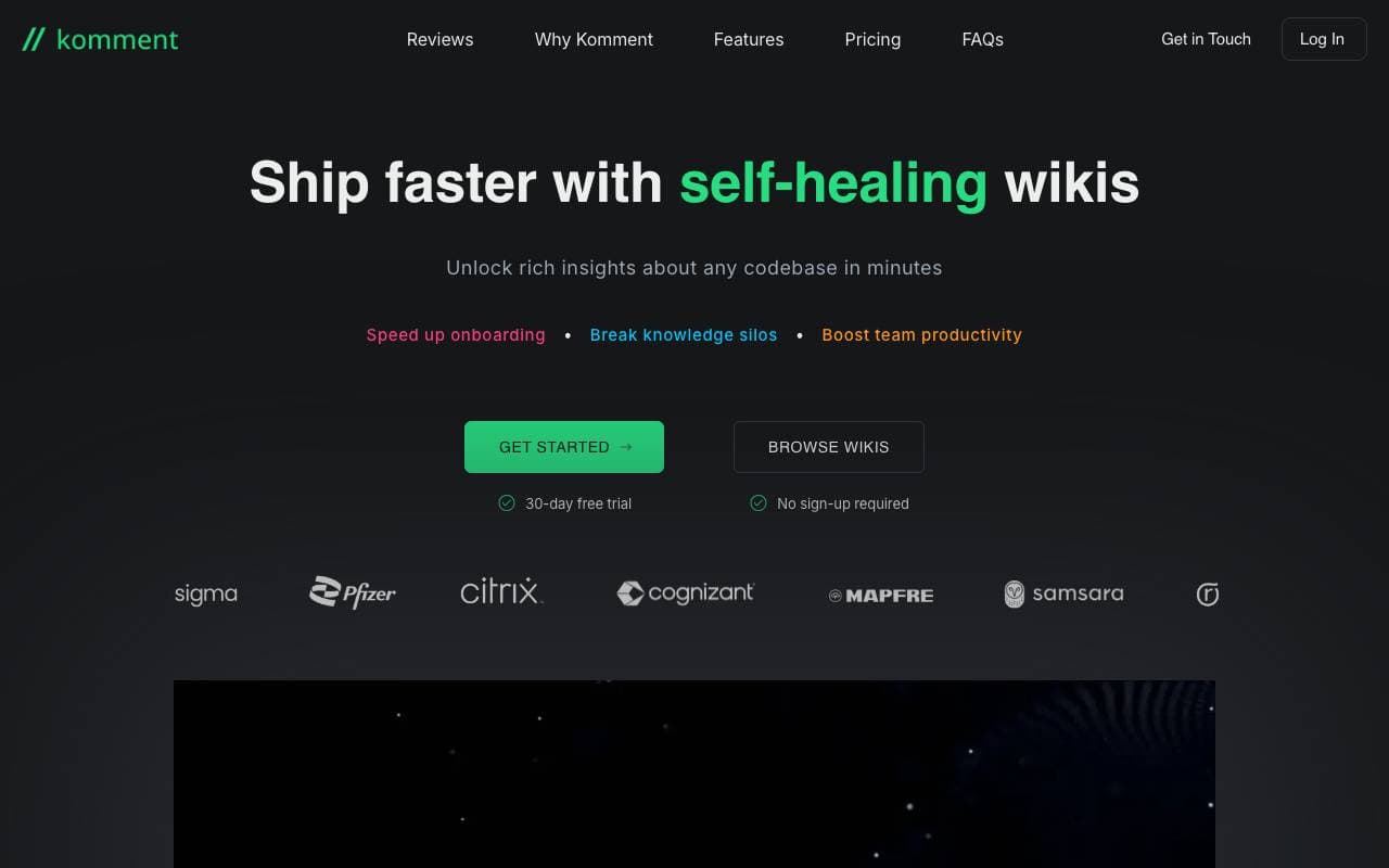 Komment AI interface preview