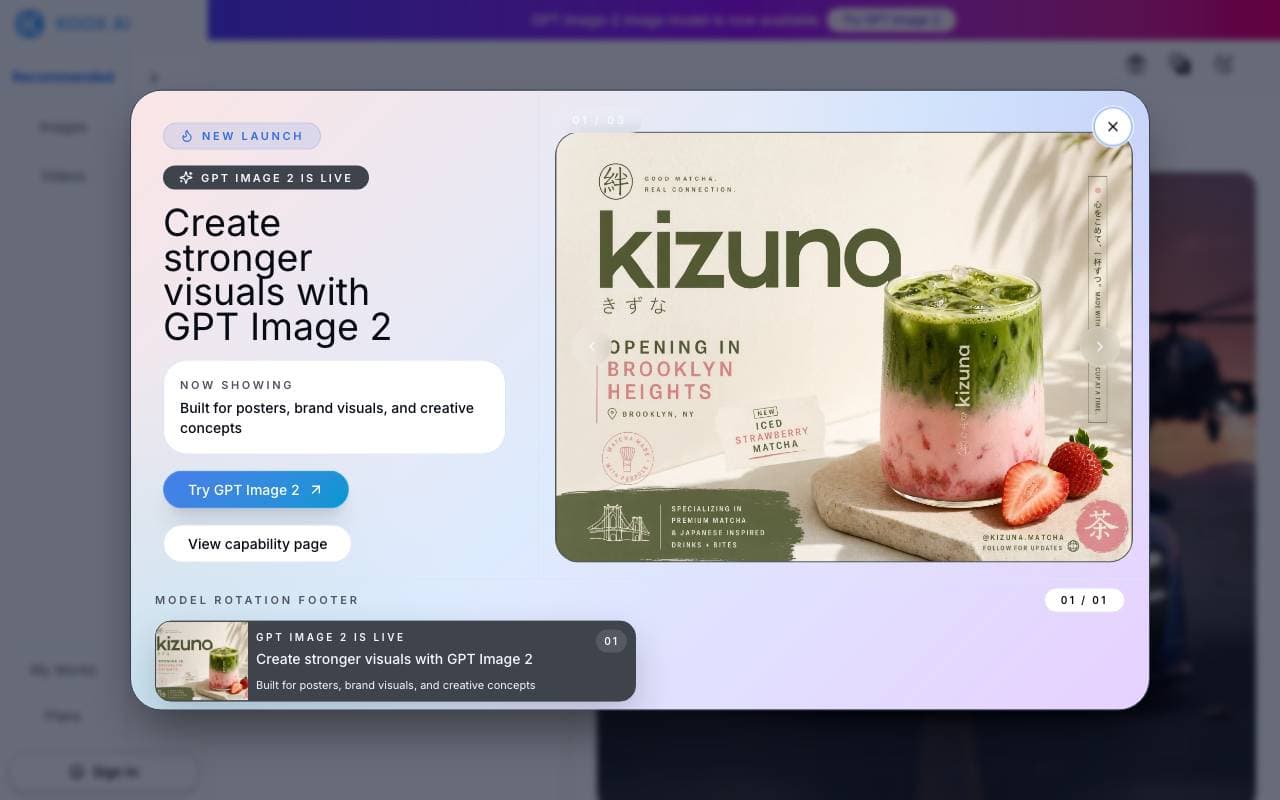 KOOX AI Image to Video Generator interface preview