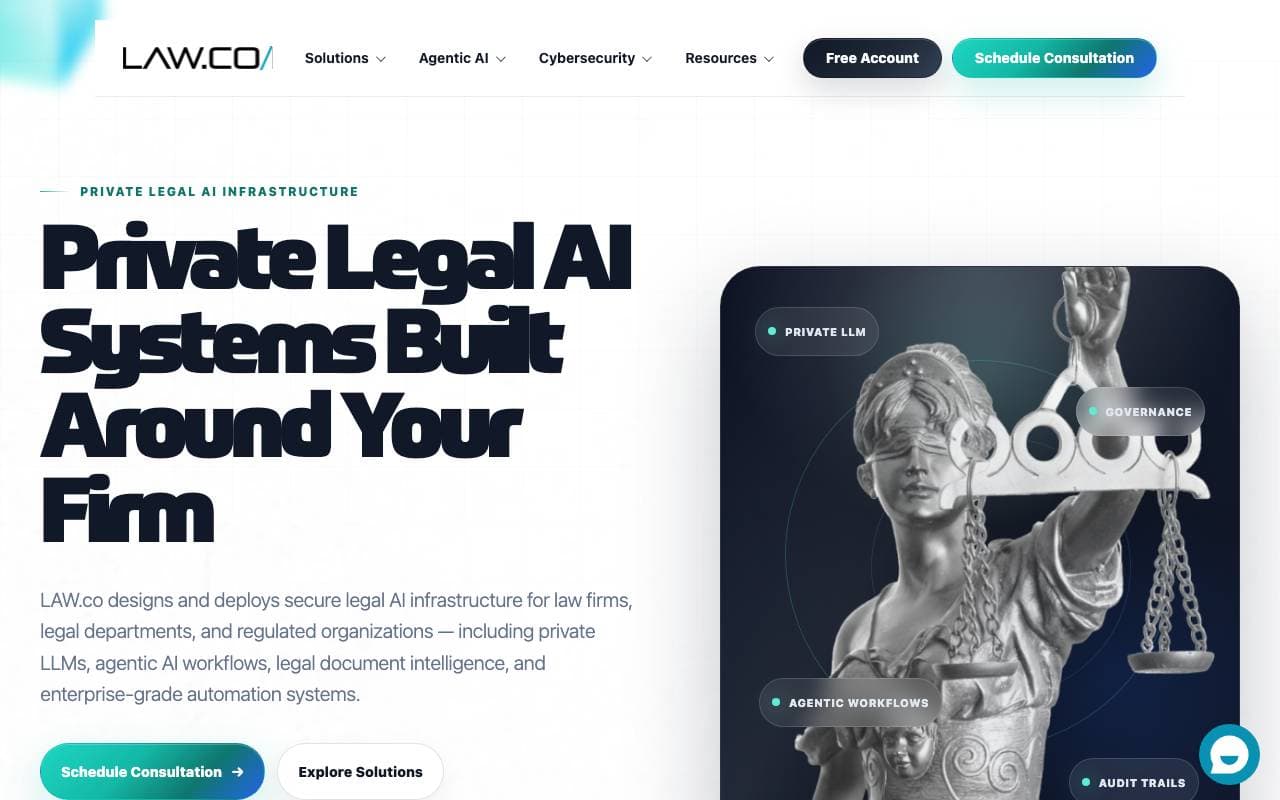 Law.co AI interface preview