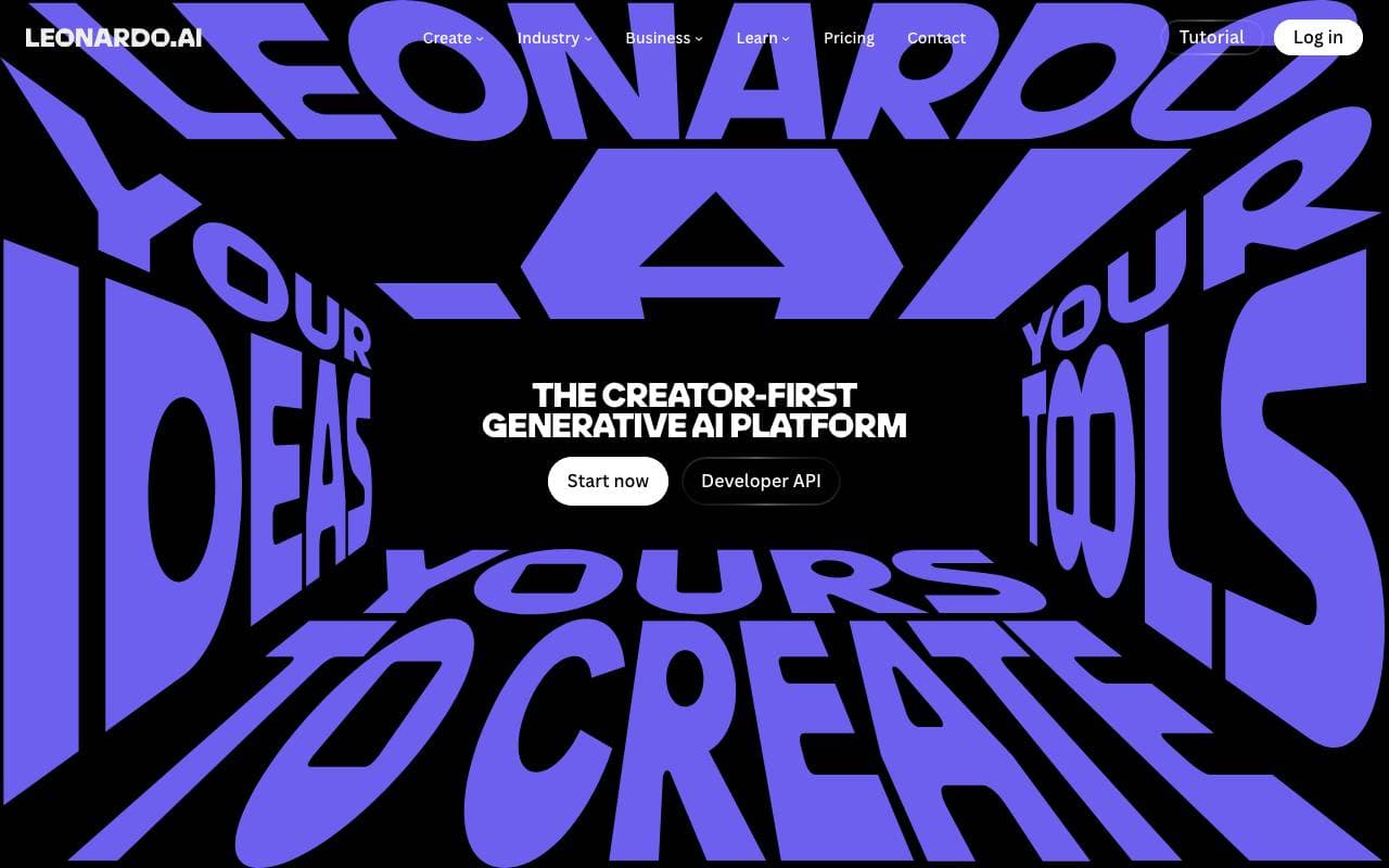 Leonardo AI interface preview