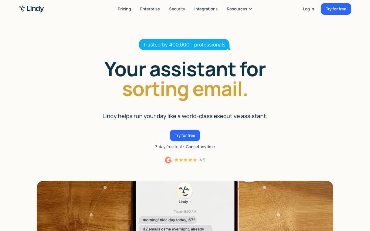 Lindy.ai interface preview