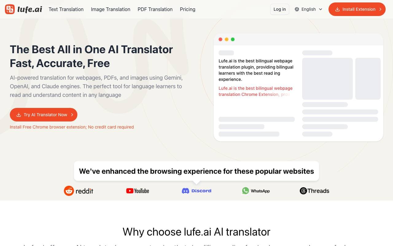 Lufe AI interface preview