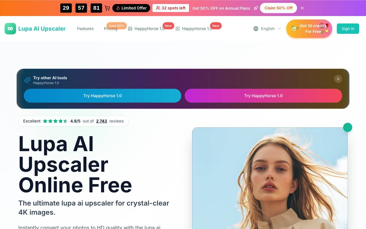 lupa ai interface preview