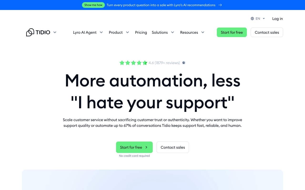 Lyro AI interface preview