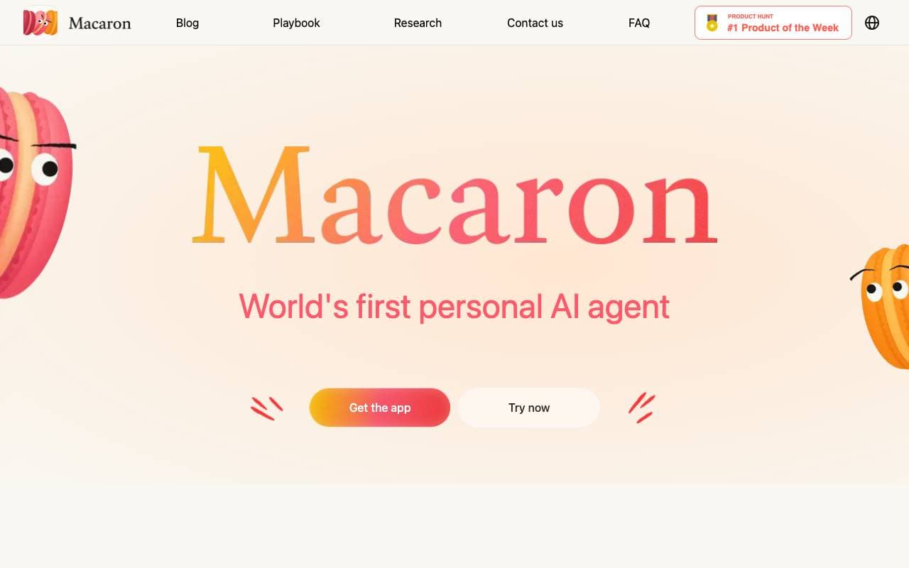 Macaron AI interface preview