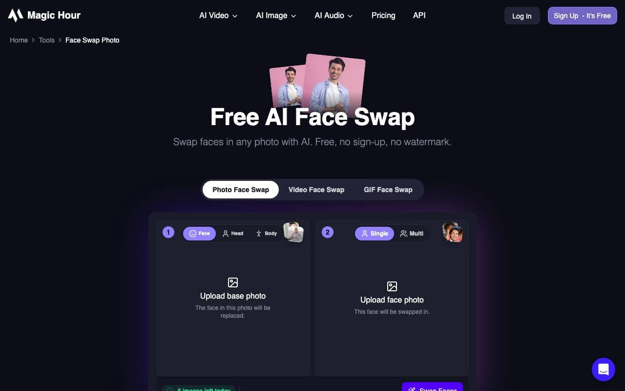 Magic Hour AI interface preview
