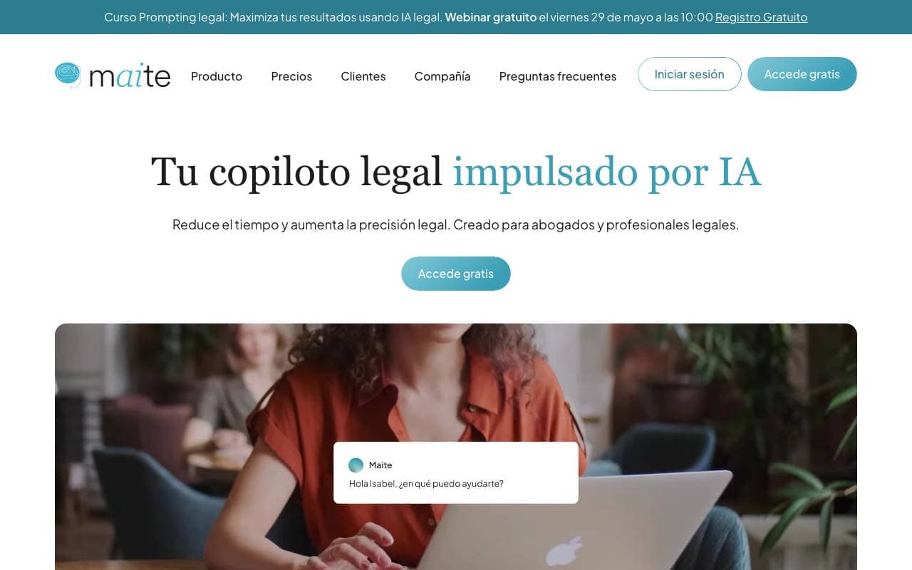 Maite.ai interface preview