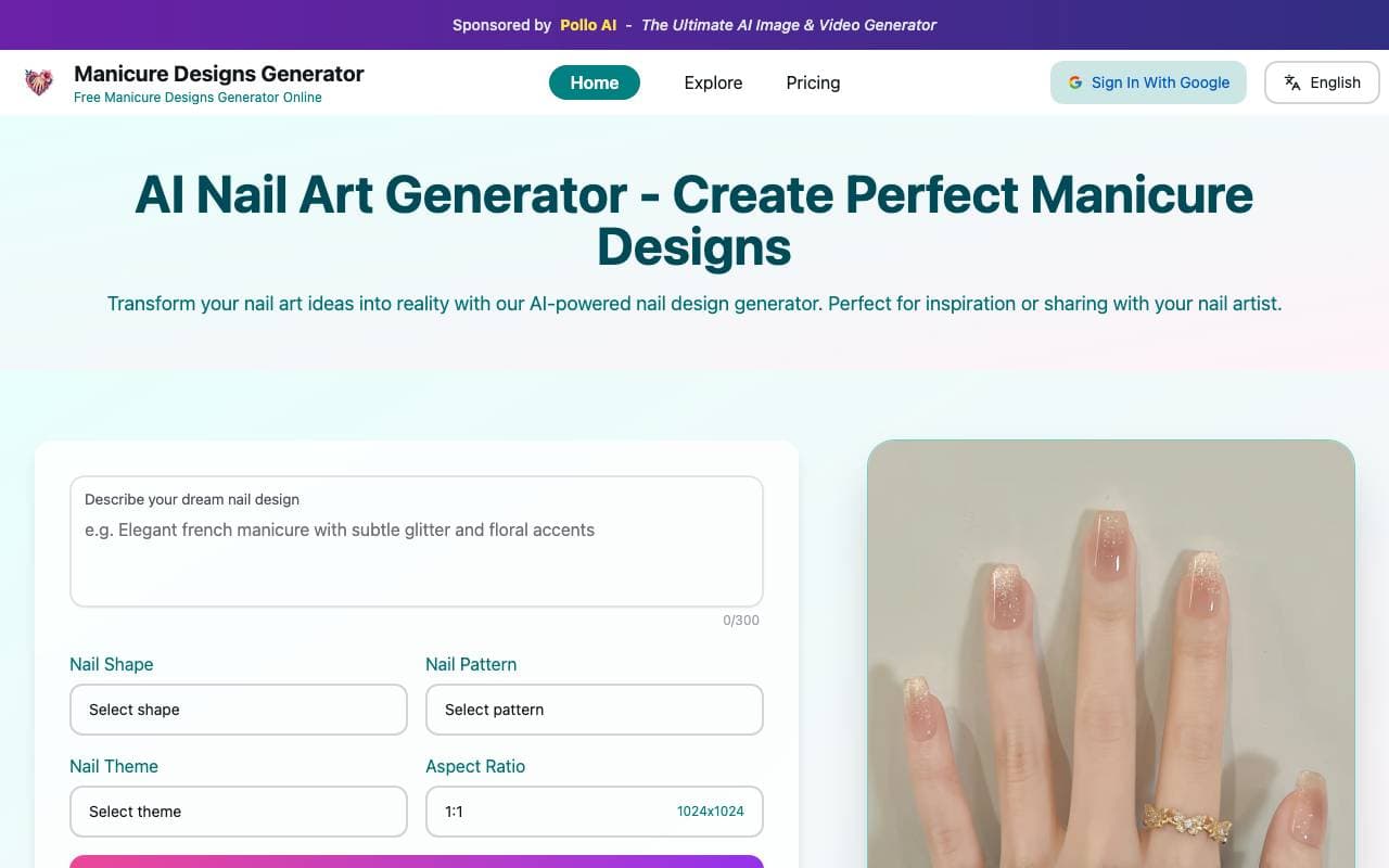 manicure.life interface preview