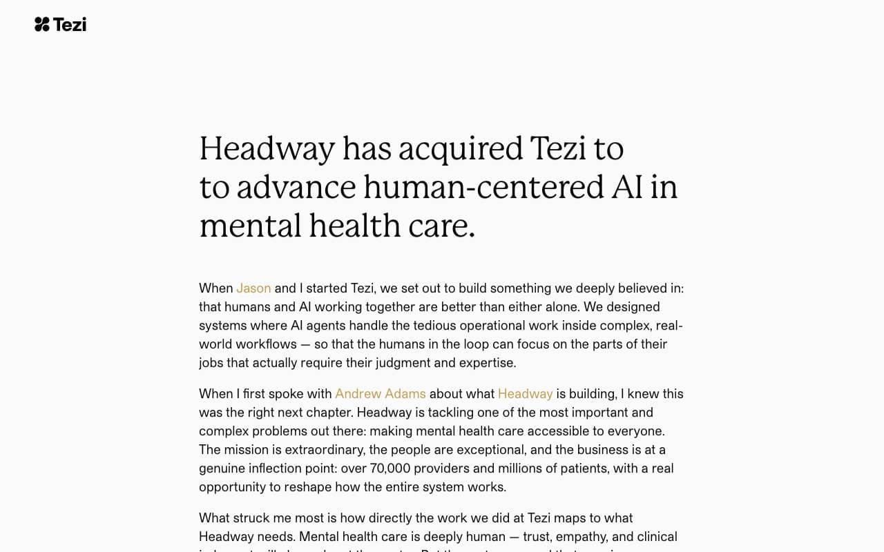 Max by Tezi AI interface preview