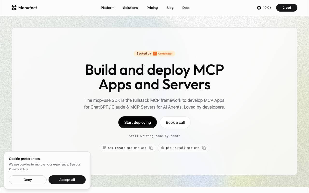 MCP‑Use interface preview