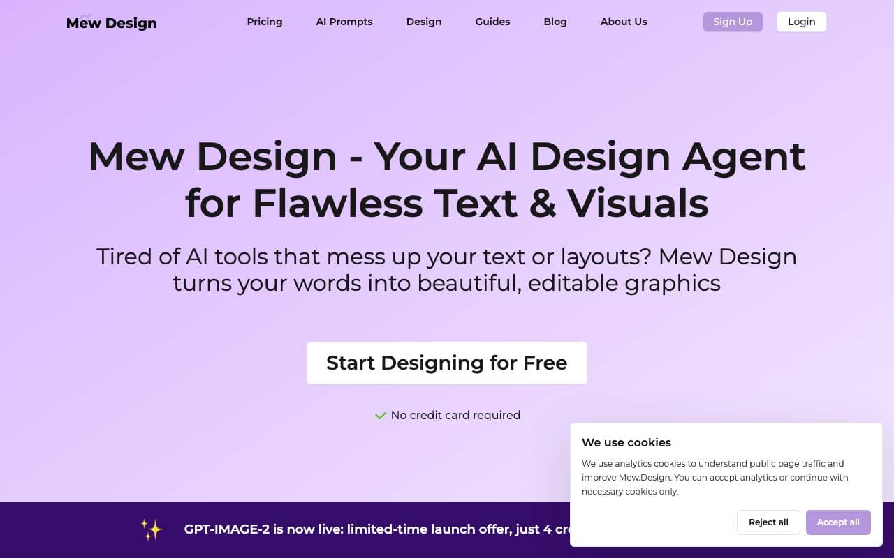 Mew Design interface preview