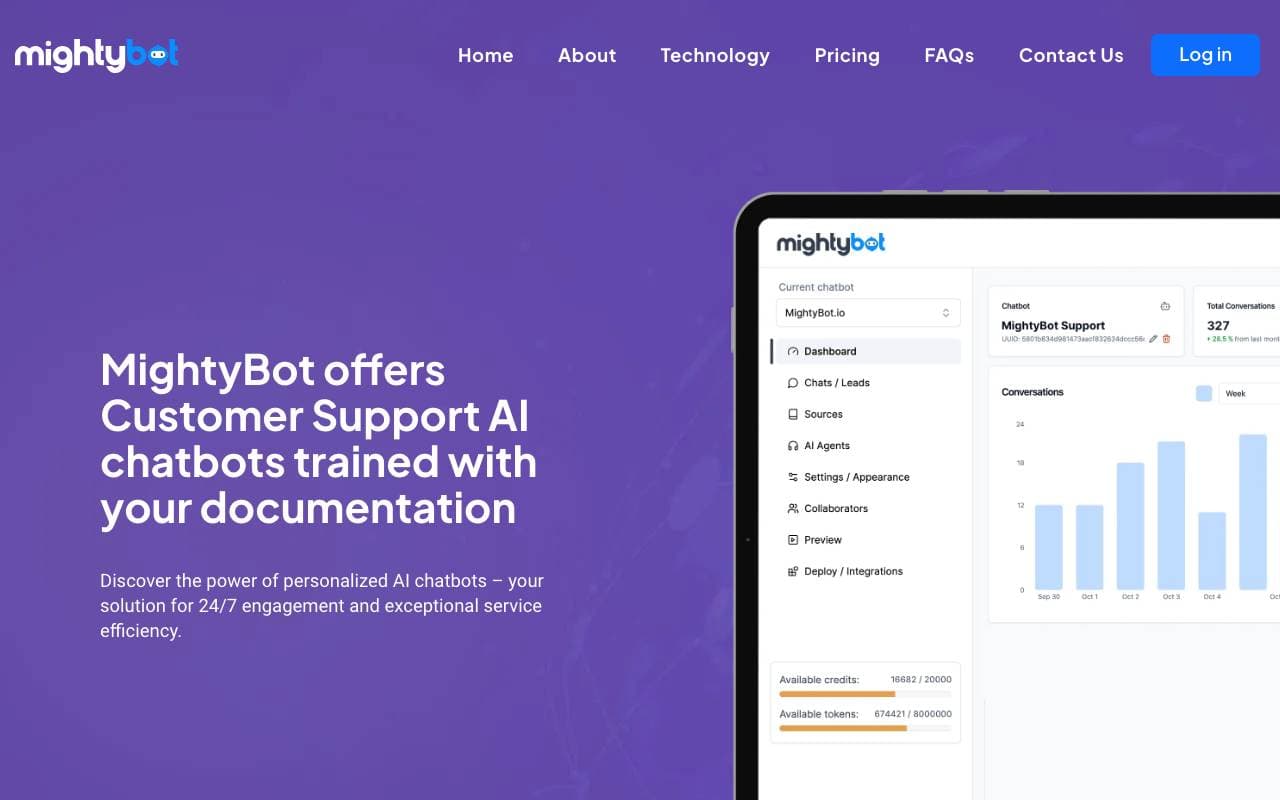 MightyBot interface preview