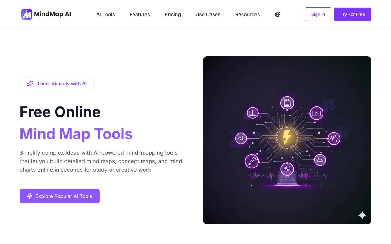 MindMap AI interface preview