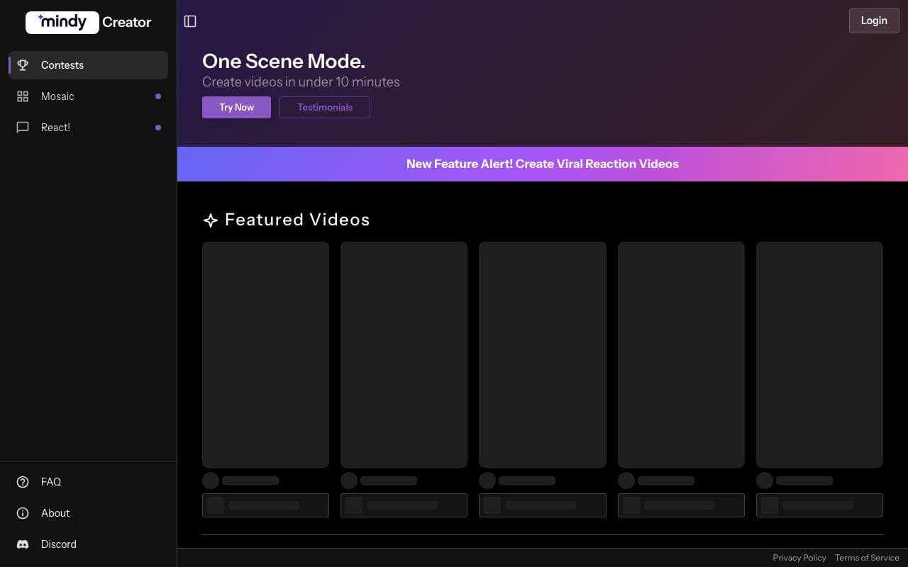 Mindy AI interface preview