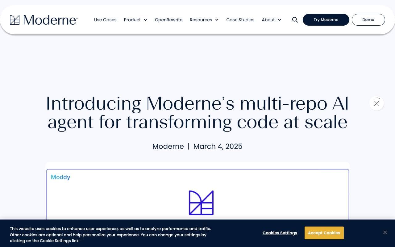 Moddy interface preview
