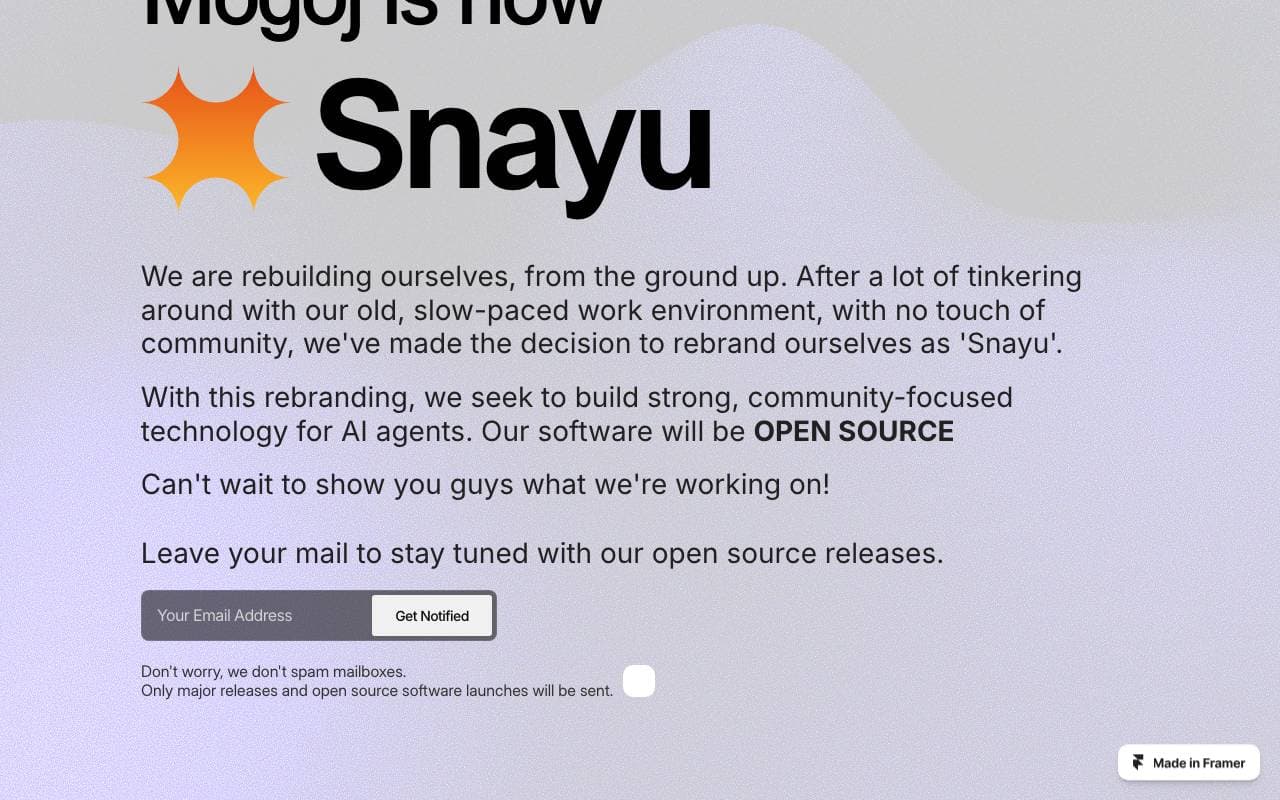 Mogoj AI interface preview