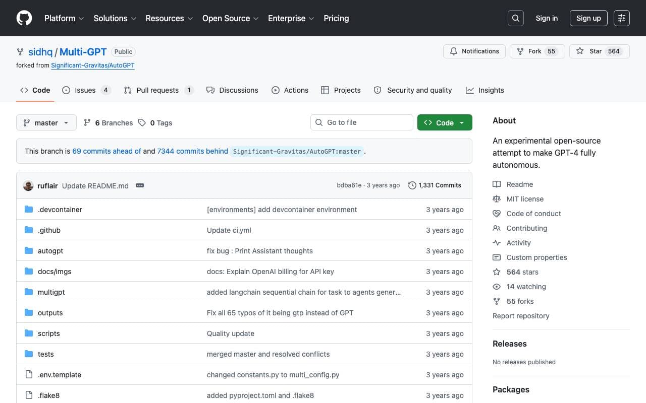 Multi-GPT interface preview