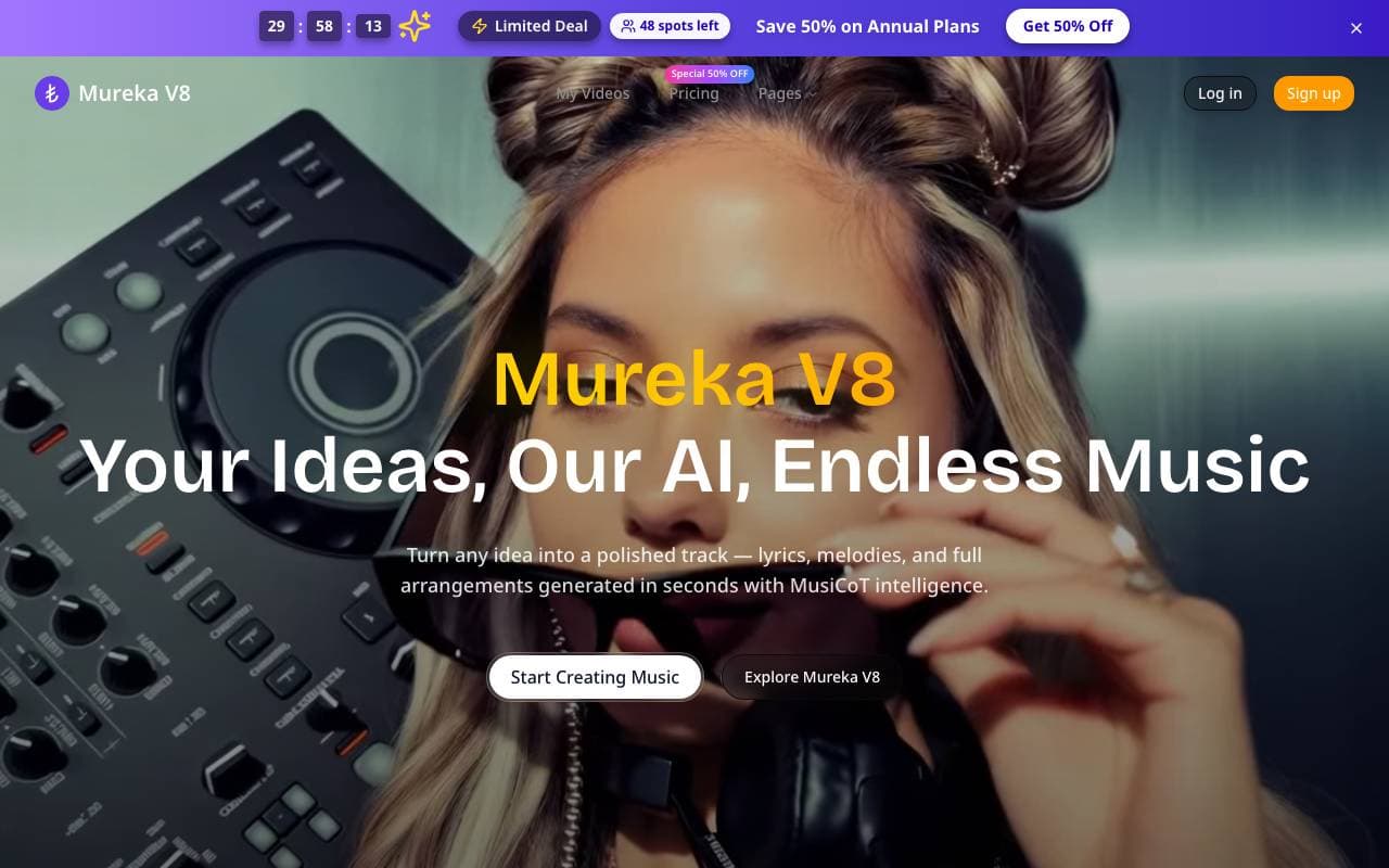 Mureka V8 interface preview