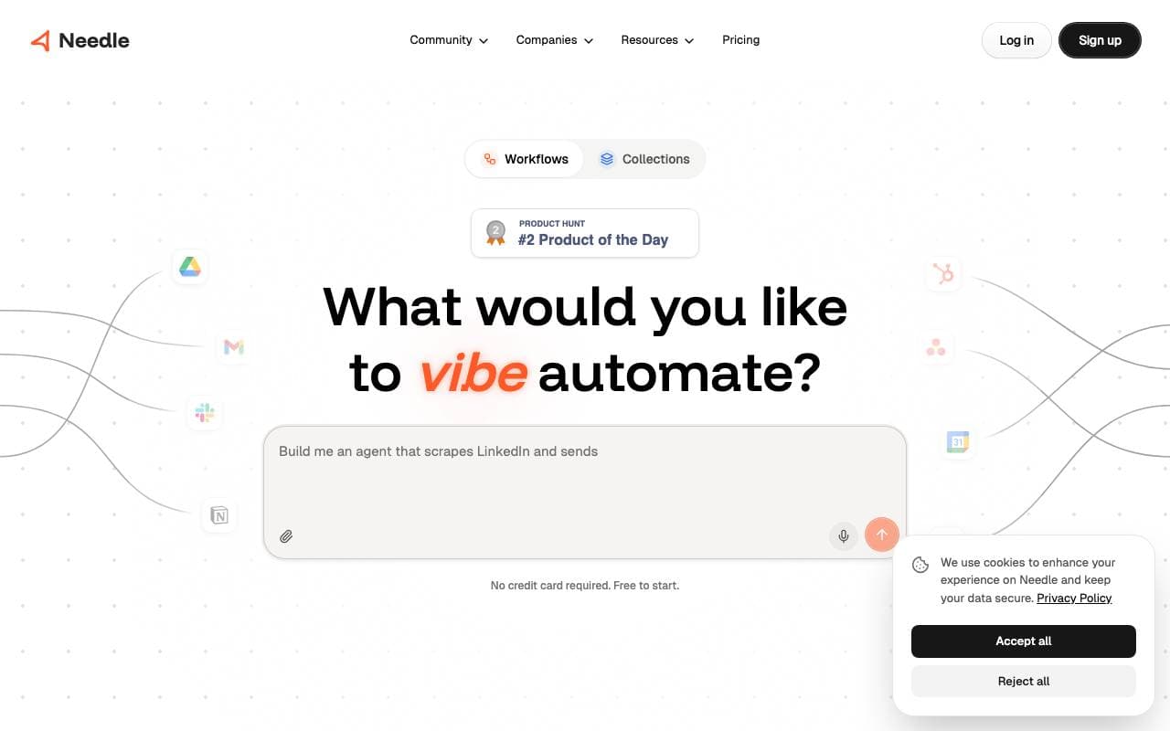 Needle interface preview