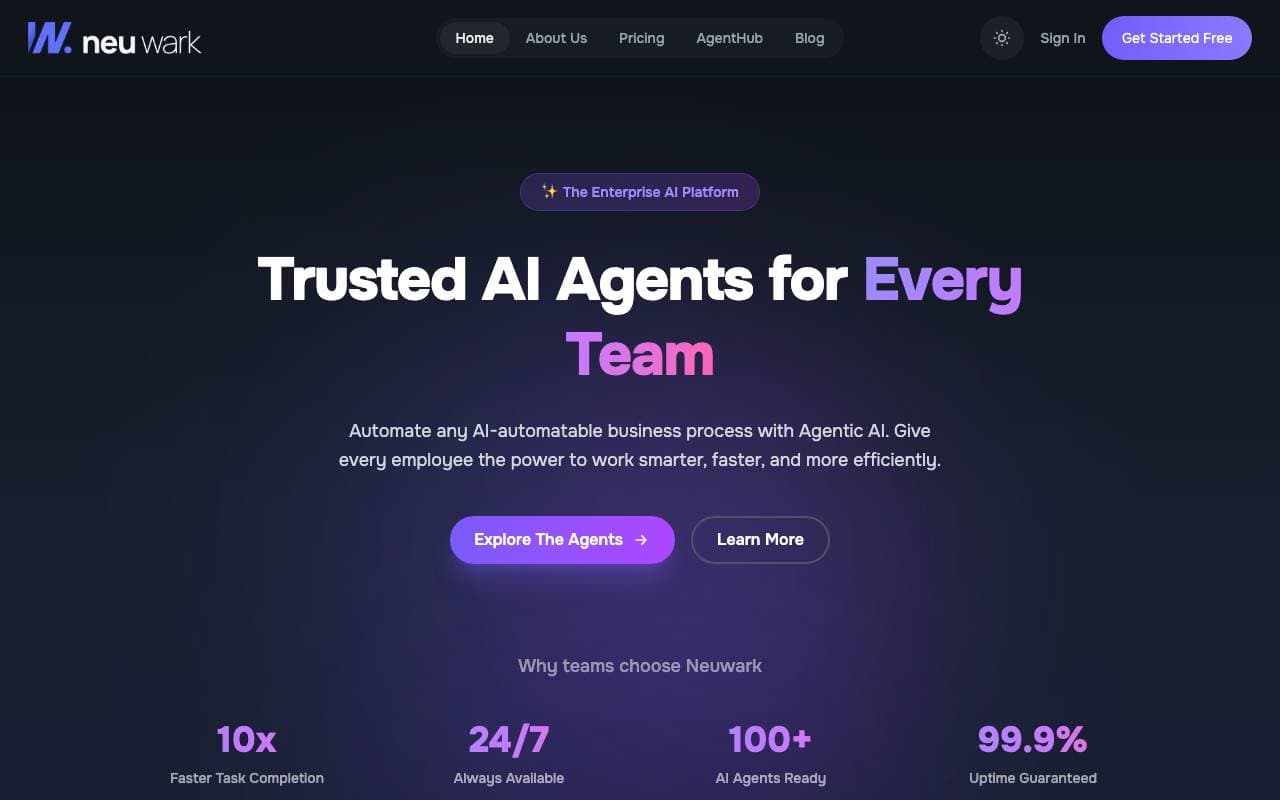 Neuwark interface preview