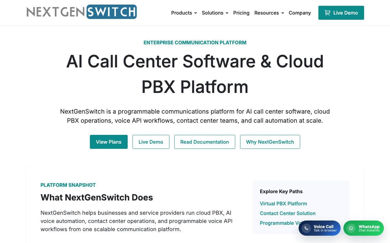 NextGenSwitch interface preview