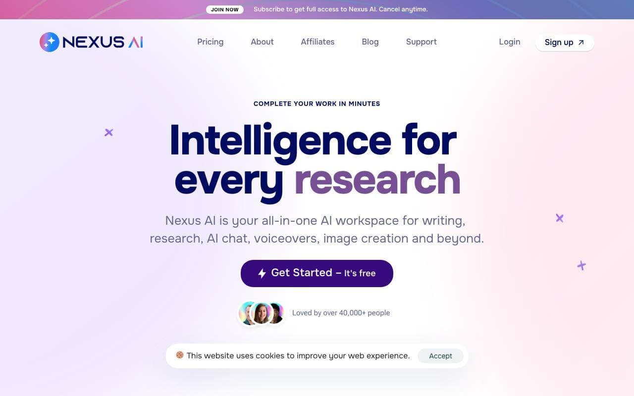 Nexus AI interface preview
