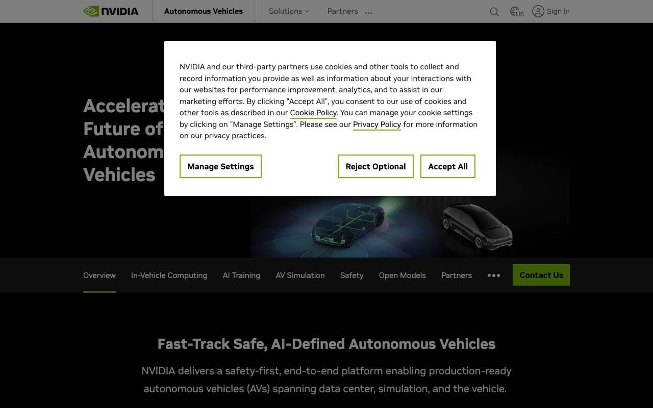NVIDIA DRIVE interface preview
