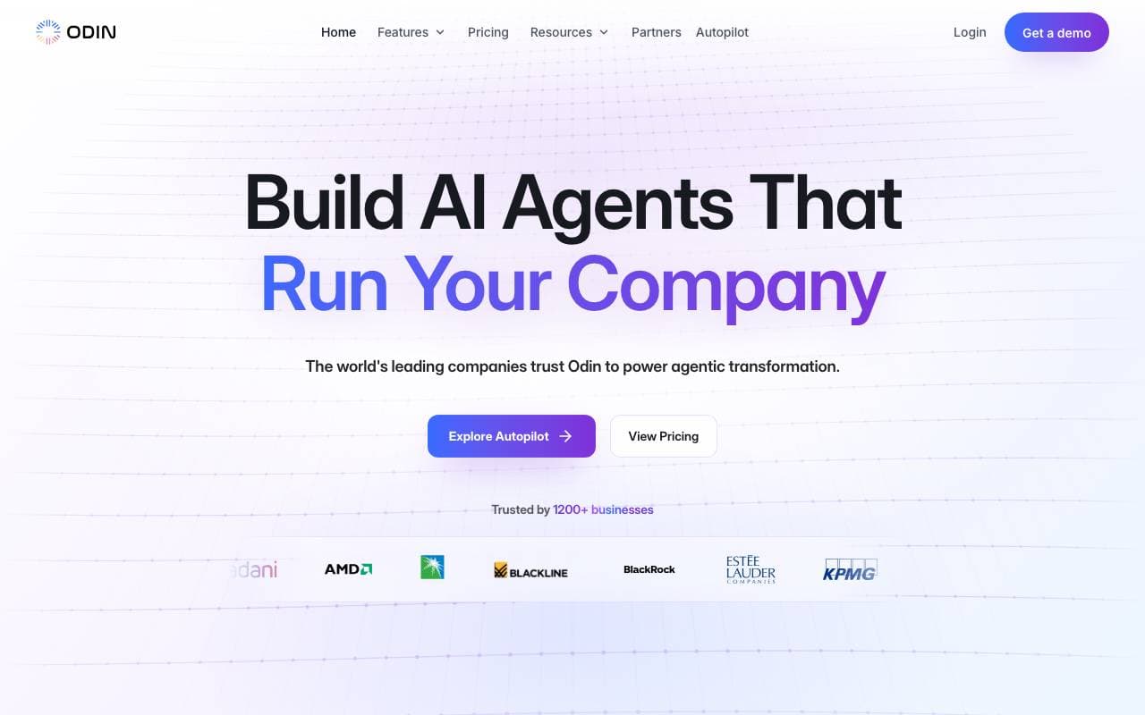 Odin AI interface preview