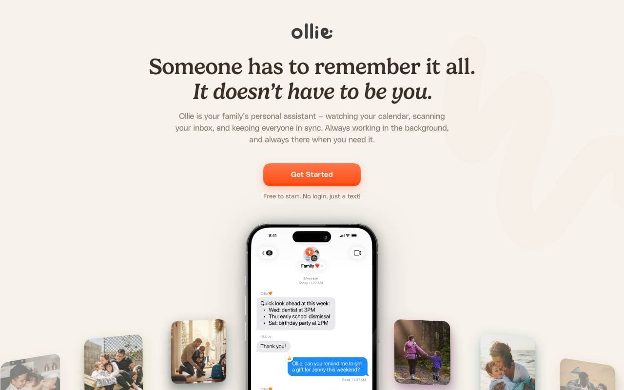 Ollie AI interface preview